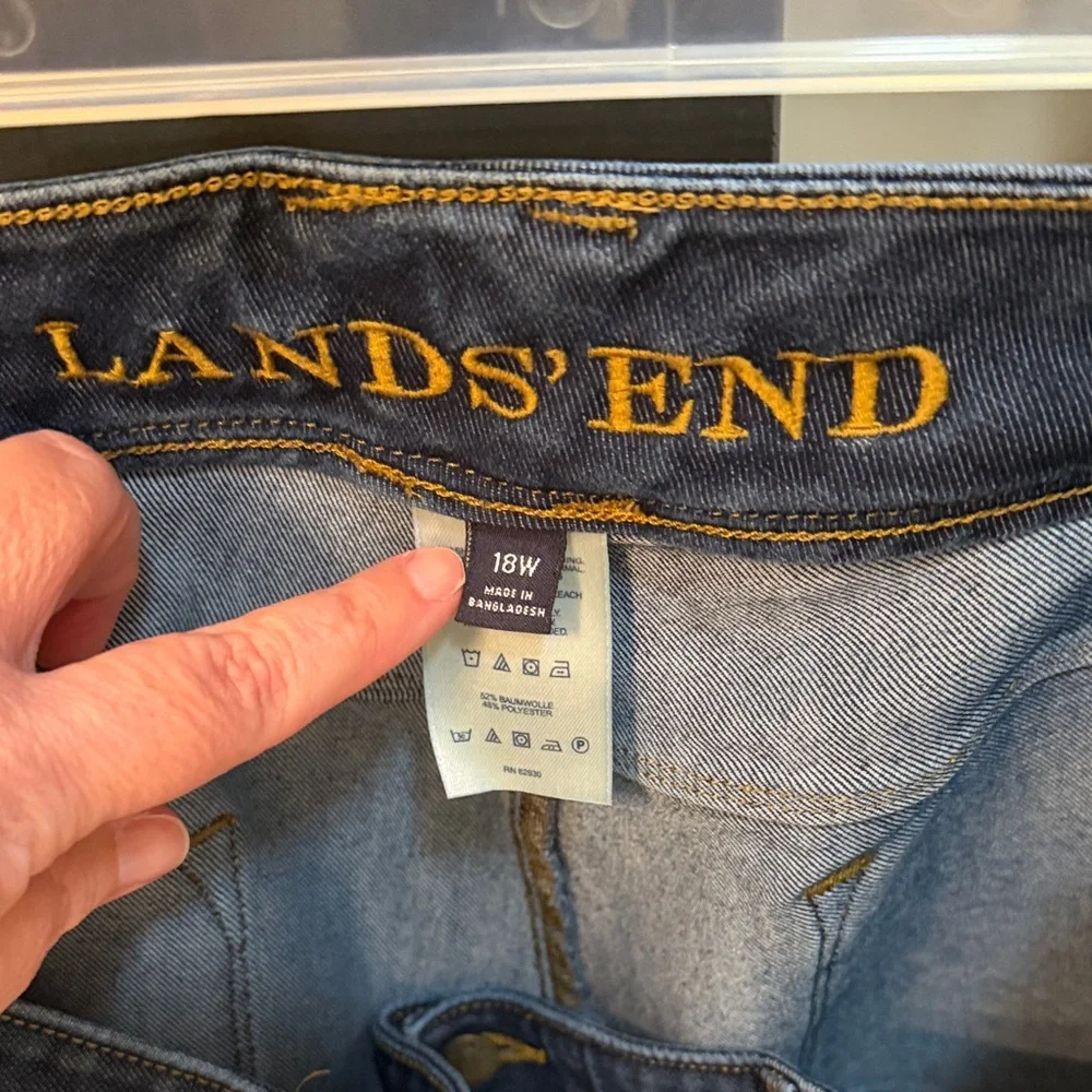 Lands' End Blue Flare Women's Jeans - Picture 5 of 5